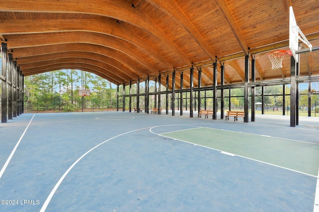 view of sport court