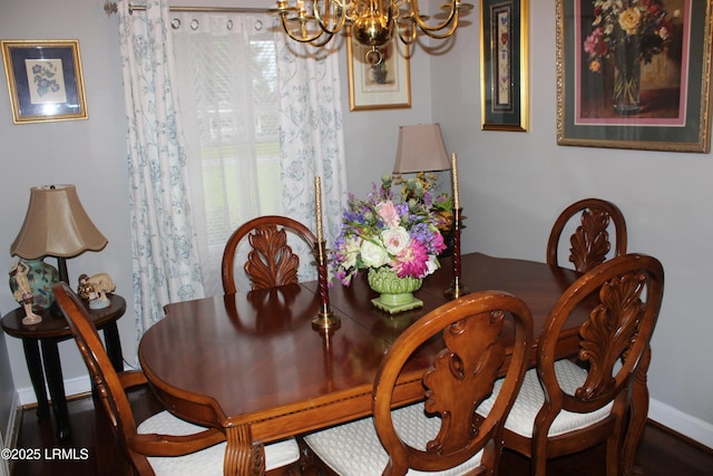 110 Joey St, Hampton, SC 29924 - dining room with a chandelier and baseboards