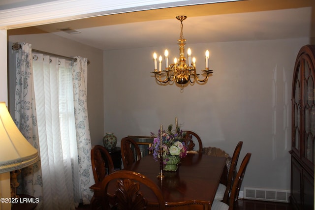 110 Joey St, Hampton, SC 29924 - dining area featuring a chandelier