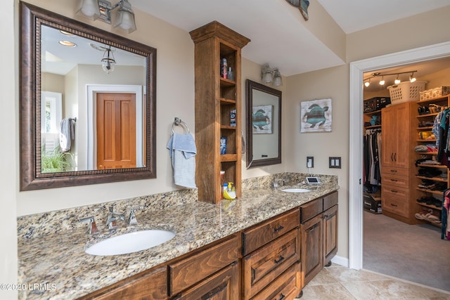 bathroom featuring vanity