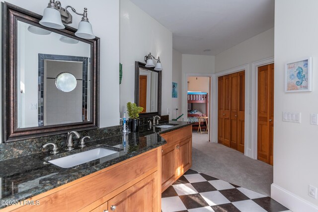 bathroom with vanity