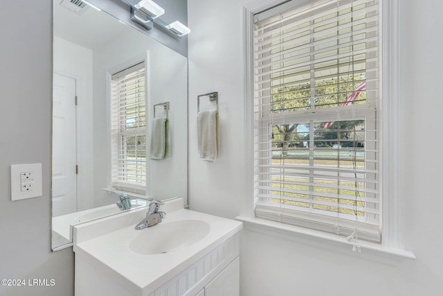 bathroom featuring vanity