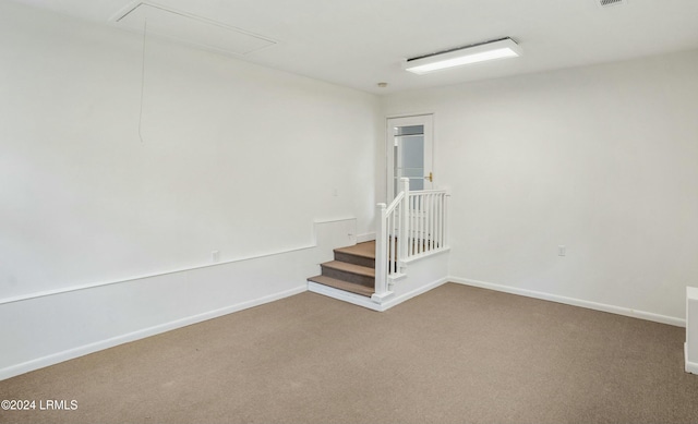 100 Thomas Sumter St, Beaufort, SC 29907 - carpeted empty room featuring attic access and stairs