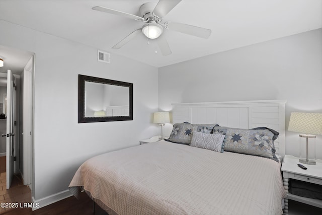 663 William Hilton Pkwy Unit 3321, Hilton Head Island, SC 29928 - bedroom featuring baseboards and ceiling fan