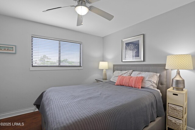 663 William Hilton Pkwy Unit 3321, Hilton Head Island, SC 29928 - bedroom featuring wood finished floors, baseboards, and a ceiling fan