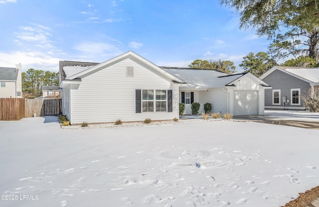 ranch-style house with a garage