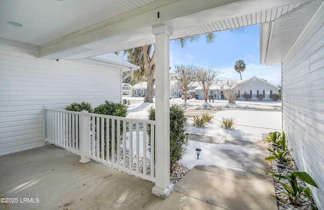 view of patio / terrace featuring covered porch