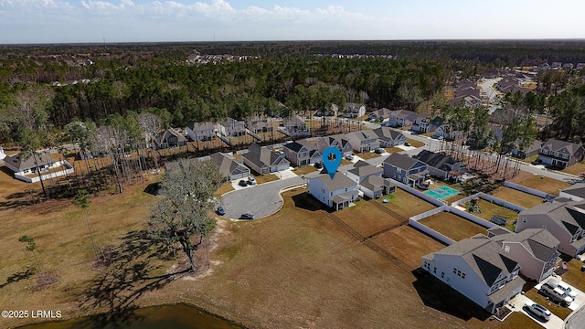 birds eye view of property featuring a residential view