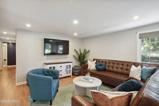 2503 Twin Oaks Ln, Port Royal, SC 29935 - living room with wood finished floors, recessed lighting, and baseboards