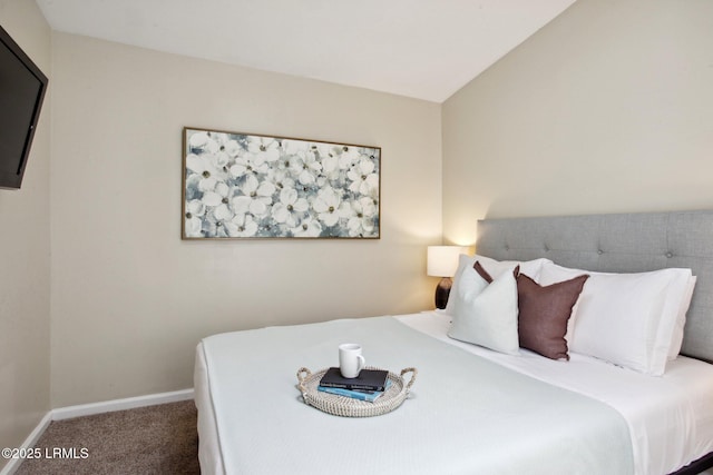 2503 Twin Oaks Ln, Port Royal, SC 29935 - bedroom featuring carpet, baseboards, and vaulted ceiling