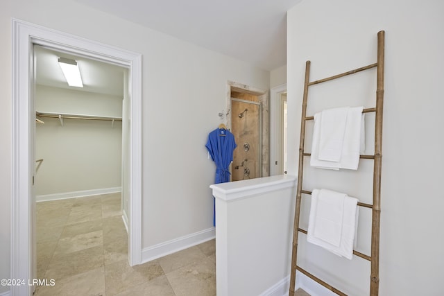 bathroom with walk in shower