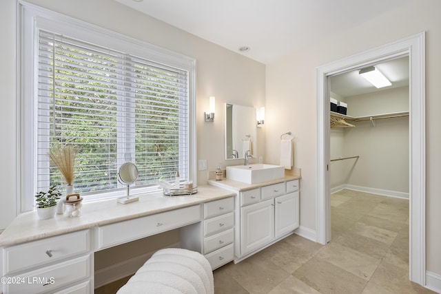 bathroom with vanity