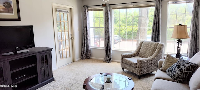 1231 Ladys Island Dr Unit 221, Port Royal, SC 29935 - carpeted living area with healthy amount of natural light