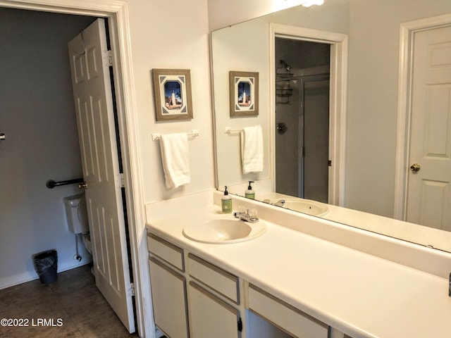 1231 Ladys Island Dr Unit 221, Port Royal, SC 29935 - full bath featuring walk in shower, tile patterned flooring, and vanity