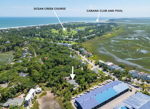 373 Pike Dr, Fripp Island, SC 29920 - drone / aerial view of a large body of water
