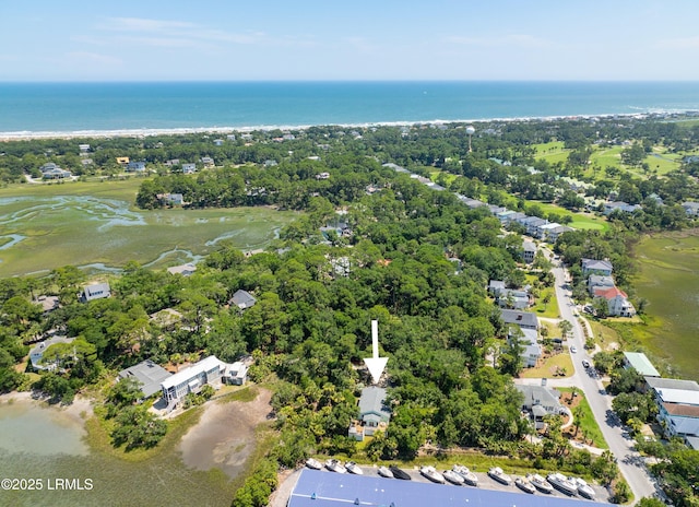 373 Pike Dr, Fripp Island, SC 29920 - bird's eye view of a nearby body of water