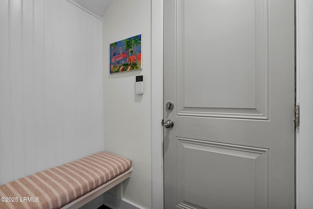 view of mudroom