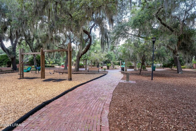 view of community featuring a playground