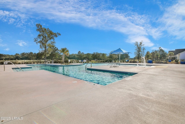 pool featuring a patio