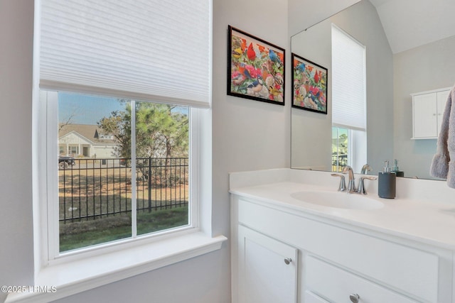 bathroom with vanity