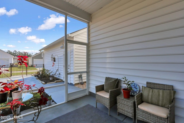 view of patio / terrace with fence