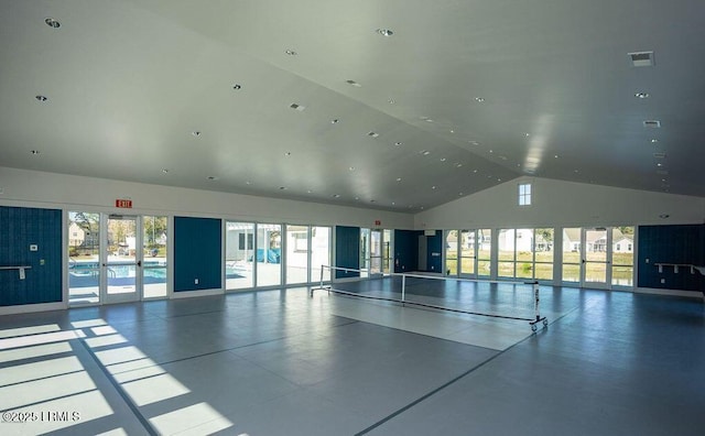 interior space featuring visible vents