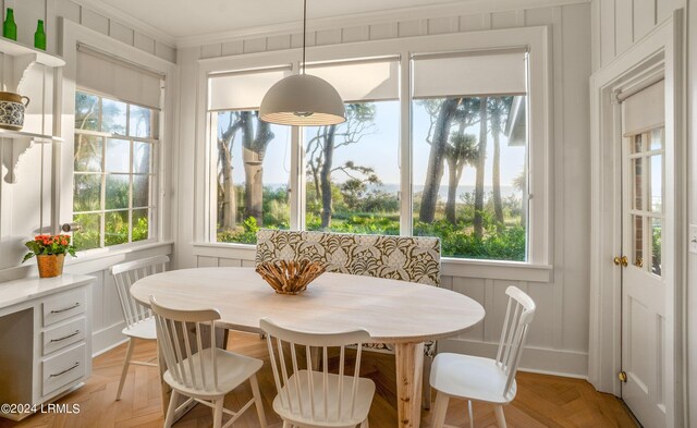 sunroom featuring a wealth of natural light