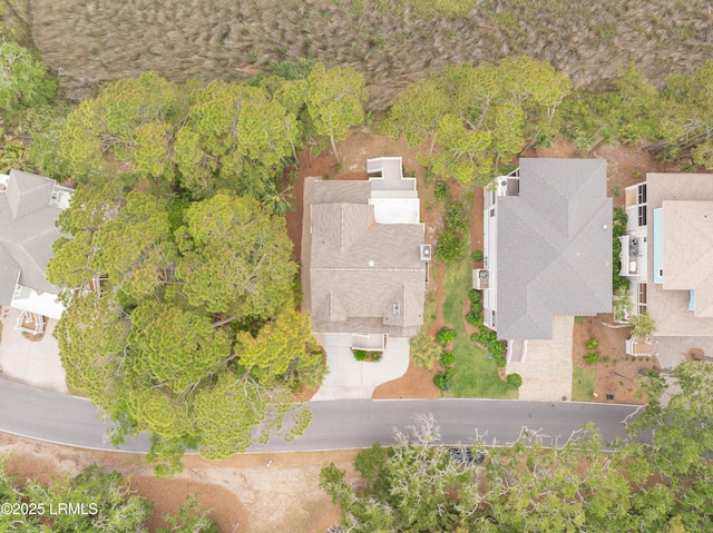 aerial view of residential area
