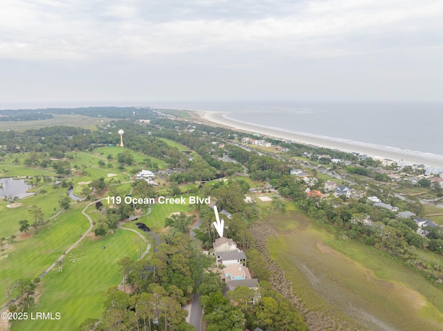view of property location with a large body of water and nearby suburban area