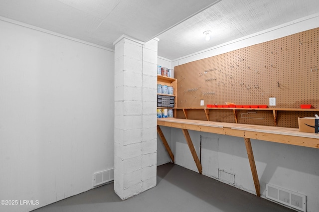 view of storage room