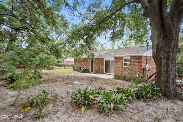 rear view of property with a patio