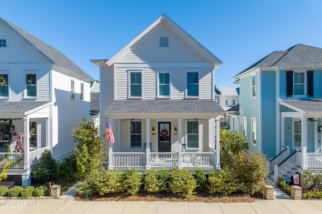 view of front of house featuring a porch