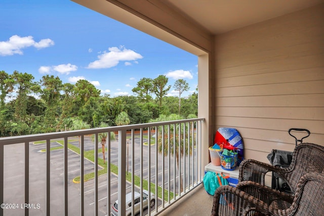 view of balcony