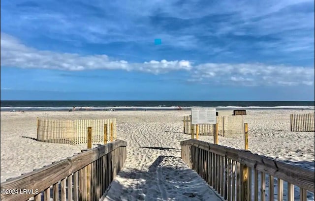 water view with a beach view