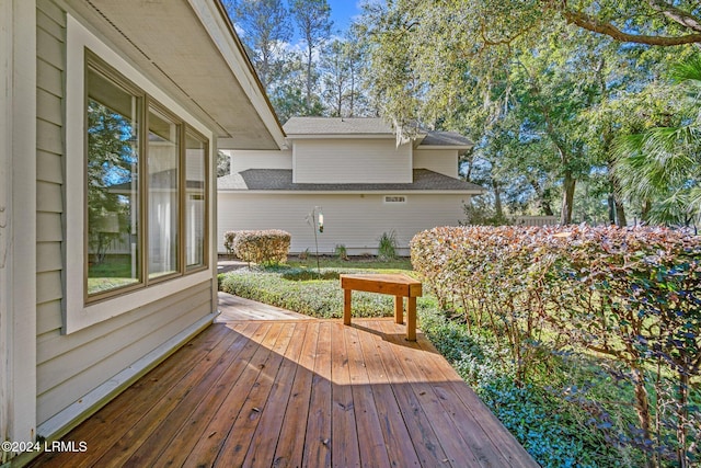 view of wooden terrace