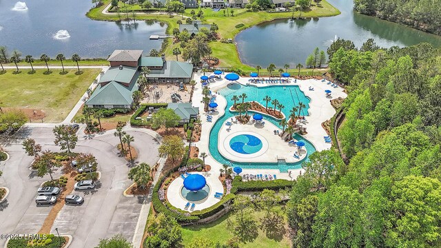 128 Colvin Dr, Okatie, SC 29909 - drone / aerial view with a water view