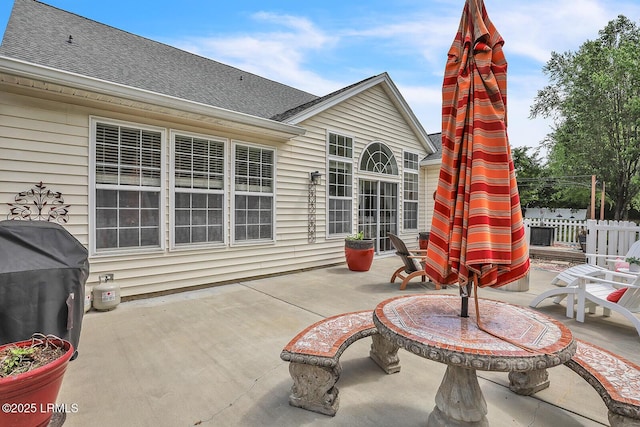 128 Colvin Dr, Okatie, SC 29909 - view of patio / terrace with fence and a grill