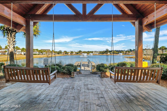 296 Hulston Landing Rd, Bluffton, SC 29909 - deck with a water view