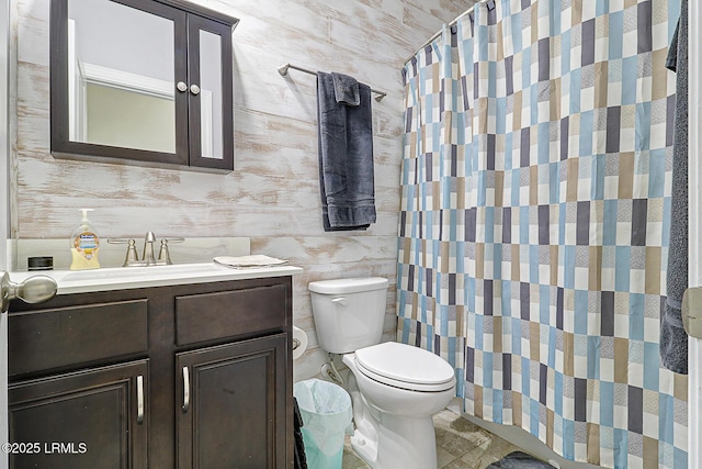 296 Hulston Landing Rd, Bluffton, SC 29909 - full bath with vanity, curtained shower, and tile walls