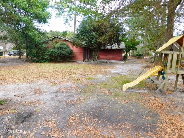 4348 Pinewood Cir, Beaufort, SC 29906 - view of yard with a playground