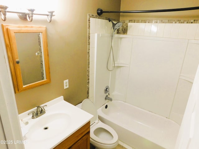 4348 Pinewood Cir, Beaufort, SC 29906 - full bathroom with vanity, tiled shower / bath, and toilet