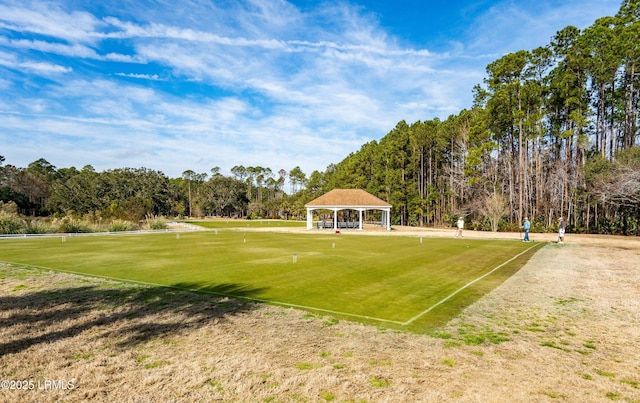 view of home's community with a gazebo