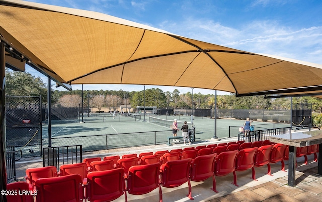 view of sport court