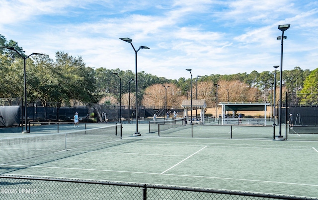 view of sport court