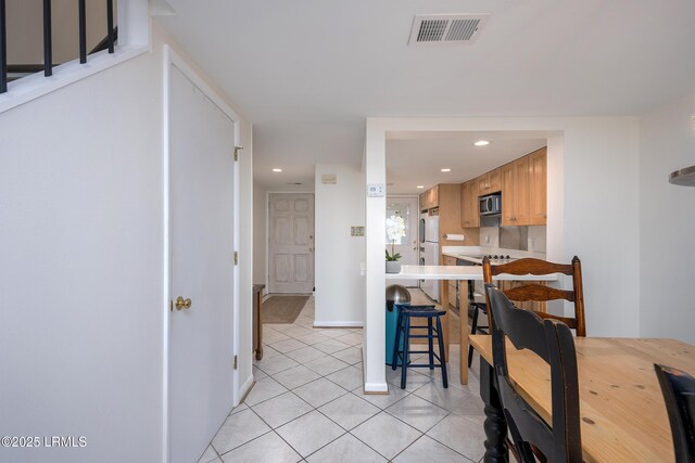 4 Marsh Harbor Dr Unit D, Beaufort, SC 29907 - dining area featuring light tile patterned floors and recessed lighting