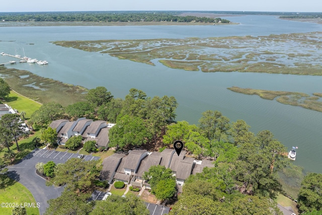 4 Marsh Harbor Dr Unit D, Beaufort, SC 29907 - aerial overview of property's location with a nearby body of water