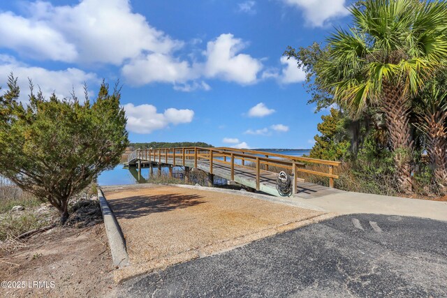 5 Canebrake Ln, Bluffton, SC 29910 - view of parking / parking lot with a boat ramp and a water view