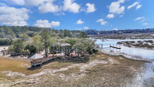 5 Canebrake Ln, Bluffton, SC 29910 - aerial view of a nearby body of water