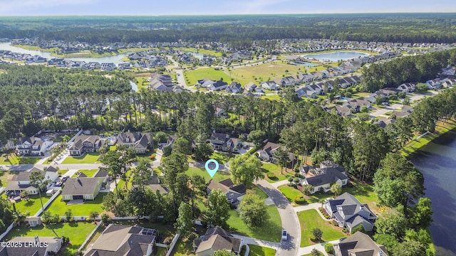 5 Junction Way, Bluffton, SC 29910 - aerial view of property's location with nearby suburban area, a nearby body of water, and a forest