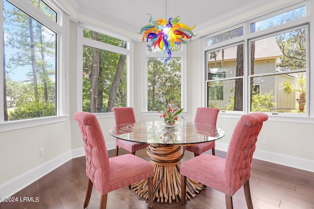 sunroom with a wealth of natural light